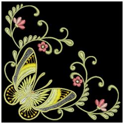 Dancing Butterfly Corners 10(Lg) machine embroidery designs