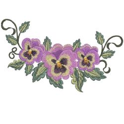 Pansy Delight 01 machine embroidery designs