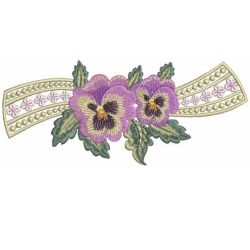 Pansy Delight 02 machine embroidery designs