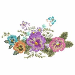 Pansy Delight 05 machine embroidery designs