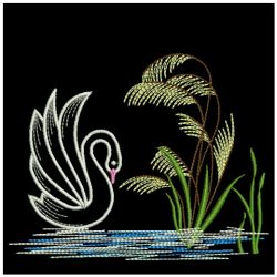 Elegant Swans 3 03(Lg) machine embroidery designs