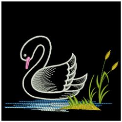 Elegant Swans 3 05(Sm) machine embroidery designs