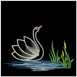 Elegant Swans 3 08(Md) machine embroidery designs