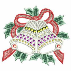 Crystal Christmas Bells machine embroidery designs