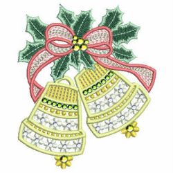 Crystal Christmas Bells 05 machine embroidery designs