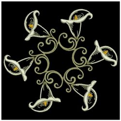 Calla Lily Quilt 09(Md) machine embroidery designs
