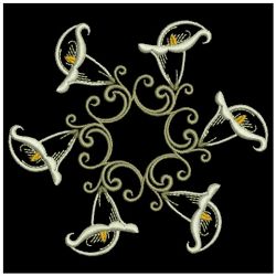 Calla Lily Quilt 09(Sm) machine embroidery designs