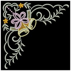 Christmas Bells Corners 10(Sm) machine embroidery designs