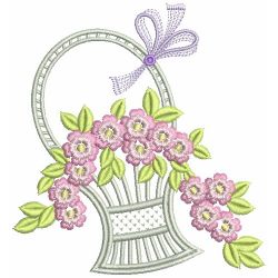 Floral Baskets 03(Sm) machine embroidery designs