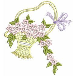 Floral Baskets 05(Md) machine embroidery designs