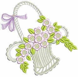 Floral Baskets 06(Md) machine embroidery designs