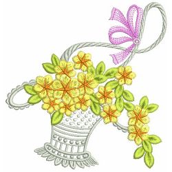 Floral Baskets 07(Md) machine embroidery designs