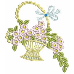 Floral Baskets 08(Lg) machine embroidery designs
