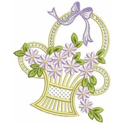Floral Baskets 09(Sm) machine embroidery designs