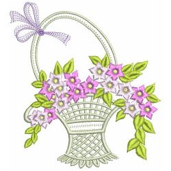 Floral Baskets 10(Lg) machine embroidery designs