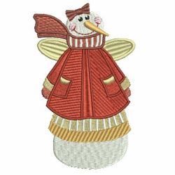 Country Snowman Angels 05 machine embroidery designs