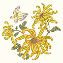 Chrysanthemums 07(Lg) machine embroidery designs