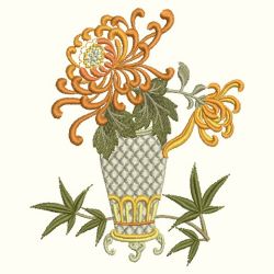 Chrysanthemums 08(Md) machine embroidery designs