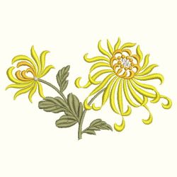 Chrysanthemums 10(Lg) machine embroidery designs