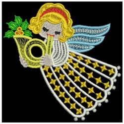 Fantasy Christmas Angels 02 machine embroidery designs