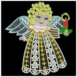 Fantasy Christmas Angels 03 machine embroidery designs