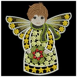 Fantasy Christmas Angels 09 machine embroidery designs