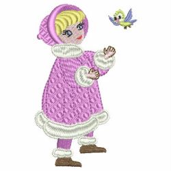 Winter Girls machine embroidery designs