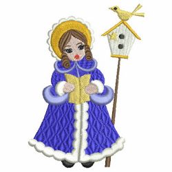 Winter Girls 03 machine embroidery designs