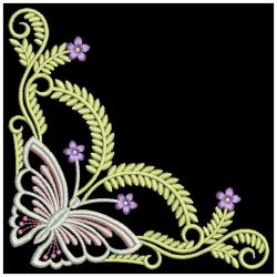 Dancing Butterfly Corners 2 01(Sm) machine embroidery designs