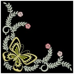 Dancing Butterfly Corners 2 02(Md) machine embroidery designs