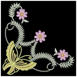Dancing Butterfly Corners 2 04(Sm) machine embroidery designs
