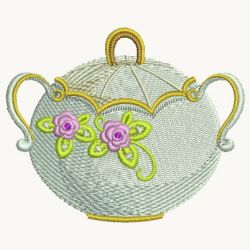 Porcelain machine embroidery designs