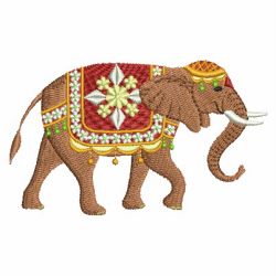 Indian Elephants machine embroidery designs