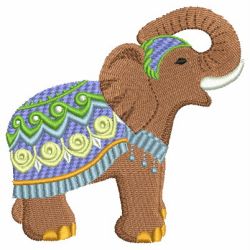 Indian Elephants 04 machine embroidery designs