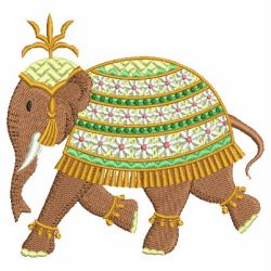 Indian Elephants 05 machine embroidery designs