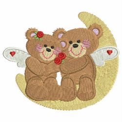 Valentine Angel Bears 04 machine embroidery designs