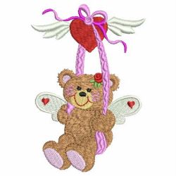 Valentine Angel Bears 07 machine embroidery designs