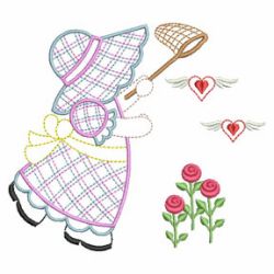 Romantic Sunbonnets 01(Md) machine embroidery designs
