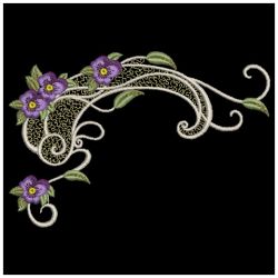 Heirloom Pansy Decoration 05(Lg) machine embroidery designs