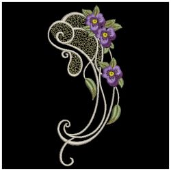 Heirloom Pansy Decoration 06(Sm) machine embroidery designs