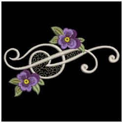 Heirloom Pansy Decoration 07(Lg) machine embroidery designs