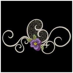 Heirloom Pansy Decoration 08(Sm) machine embroidery designs