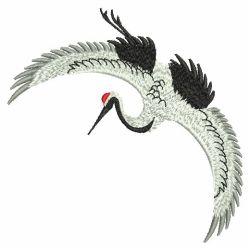 Oriental Cranes 06(Lg) machine embroidery designs