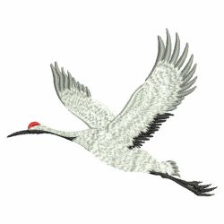 Oriental Cranes 07(Lg) machine embroidery designs