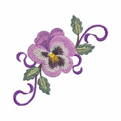 Pansies 03 machine embroidery designs