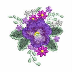 Pansies 07 machine embroidery designs