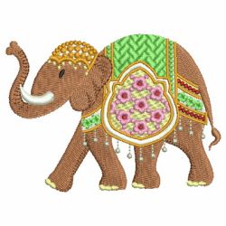 Indian Elephants 2 01 machine embroidery designs