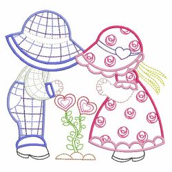 Vintage Lovers Sunbonnets 05(Lg) machine embroidery designs