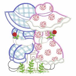 Vintage Lovers Sunbonnets 06(Sm) machine embroidery designs