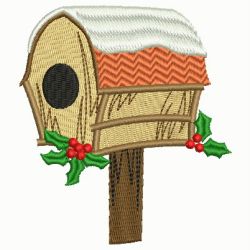 Winter Birdhouses 01 machine embroidery designs